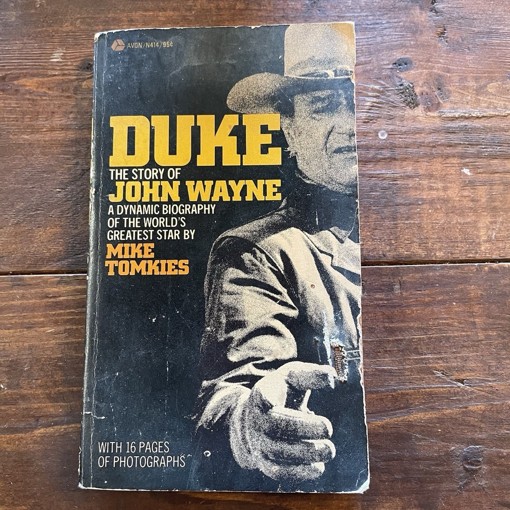1971,‎ Duke: The Story of John Wayne by Mike Tomkies, First Printing Paperback